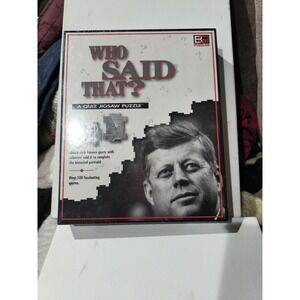 Who Said That A Quiz Jigsaw Puzzle SEALED Famous People & Quotes 252 Pieces USA